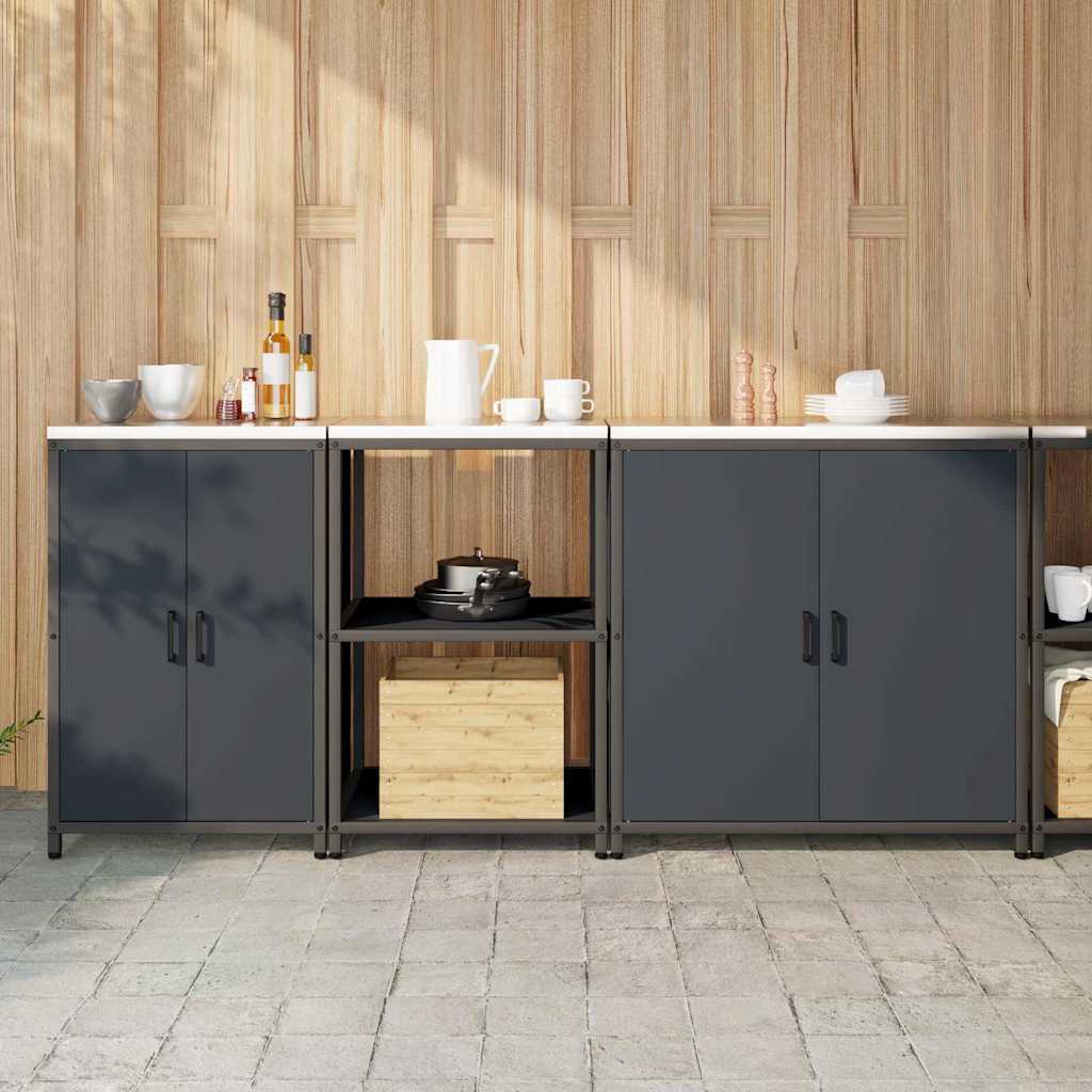 Σετ Αποθήκευσης Κουζίνας 3 pcs Ανθρακί Ψυχρής έλασης χάλυβας - Pakobazaar