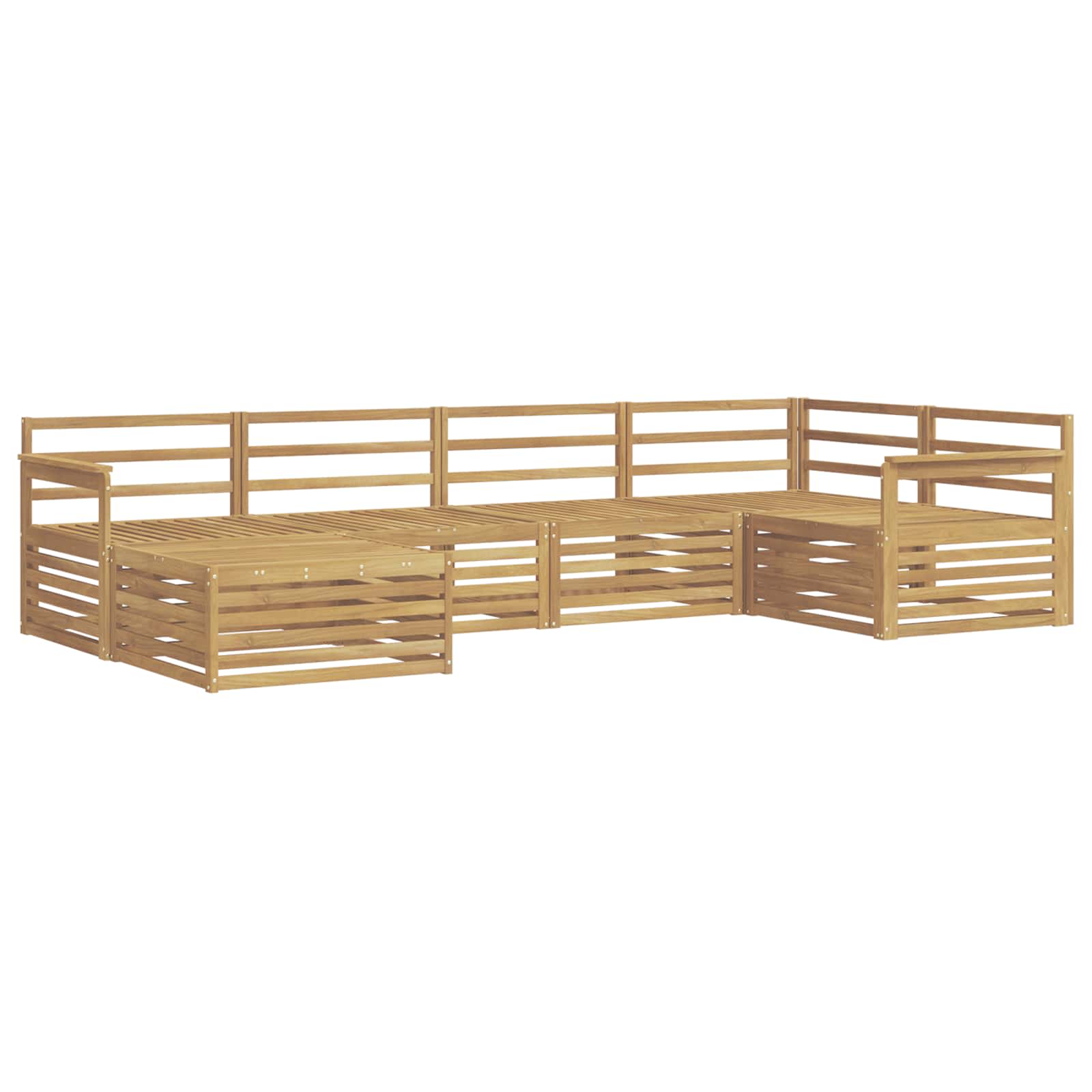 Σειρά Καναπέ Εξωτερικού 6 pcs Λευκό 327 x 168,5 x 73 cm