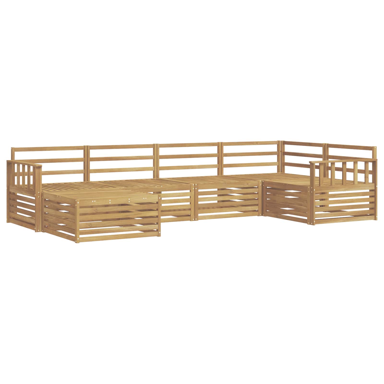 Σειρά Καναπέ Εξωτερικού 6 pcs Λευκό 327 x 168,5 x 73 cm