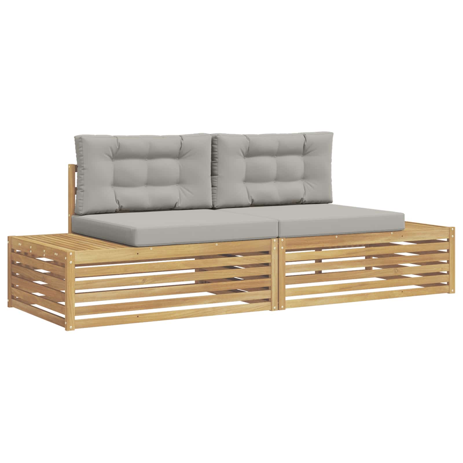 Σειρά Καναπέ Εξωτερικού Λευκό 230,5 x 83 x 73 εκ Πολυεστέρας - Pakobazaar