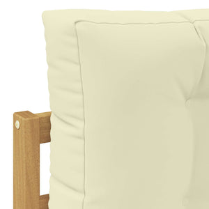 Σειρά Καναπέ Εξωτερικού 9 pcs Λευκό και Κρεμ - Pakobazaar