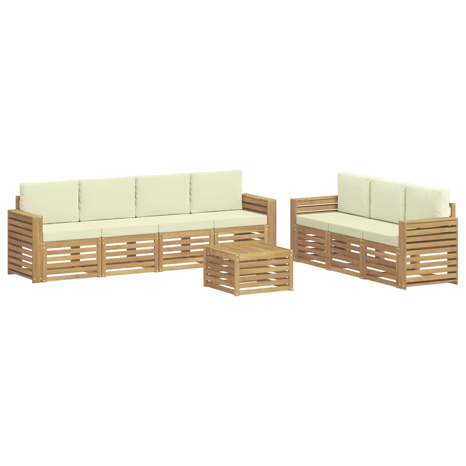 Σετ Καναπέ Στερεό Ξύλο Ακακίας - Pakobazaar