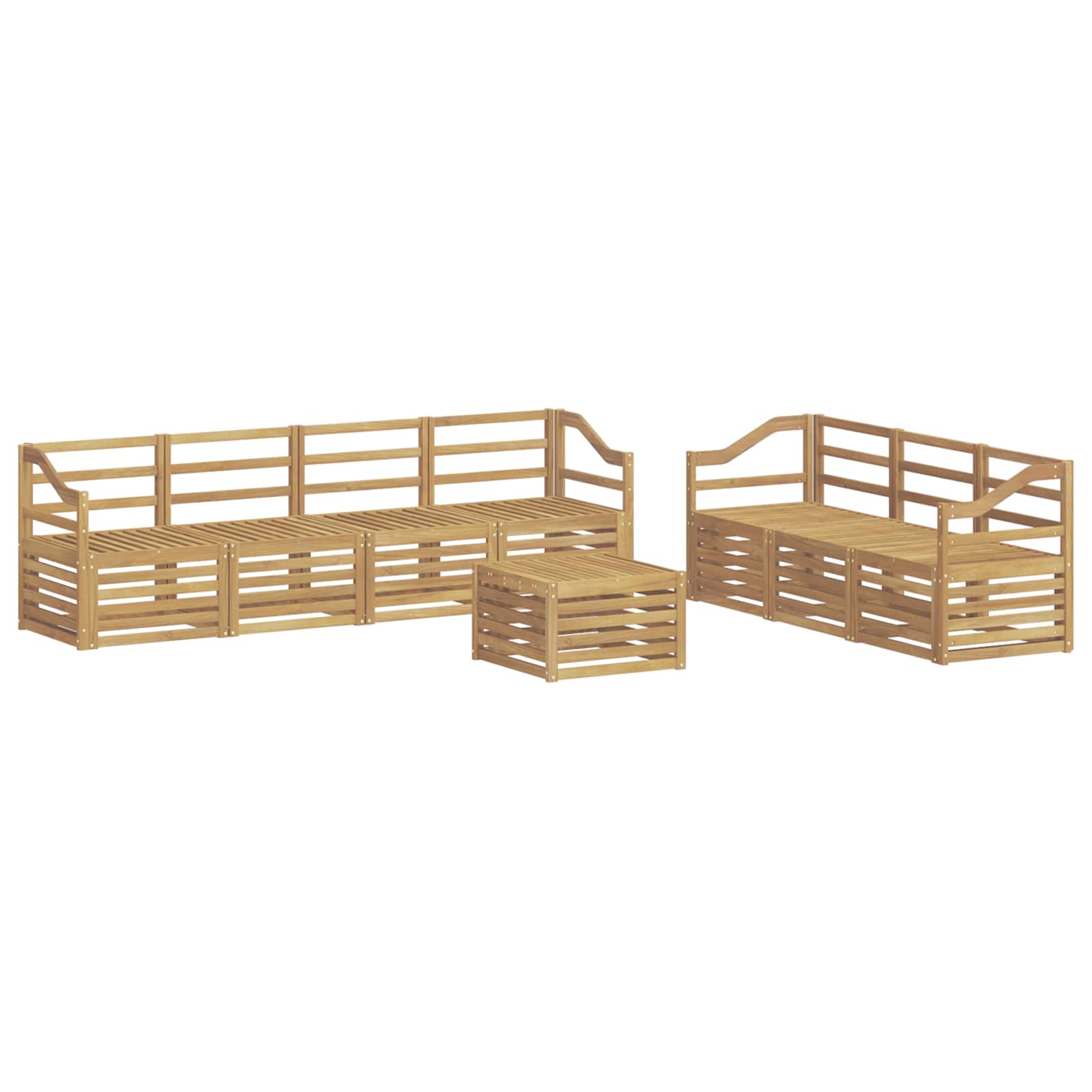 Σετ Καναπέ Στερεό Ξύλο Ακακίας - Pakobazaar