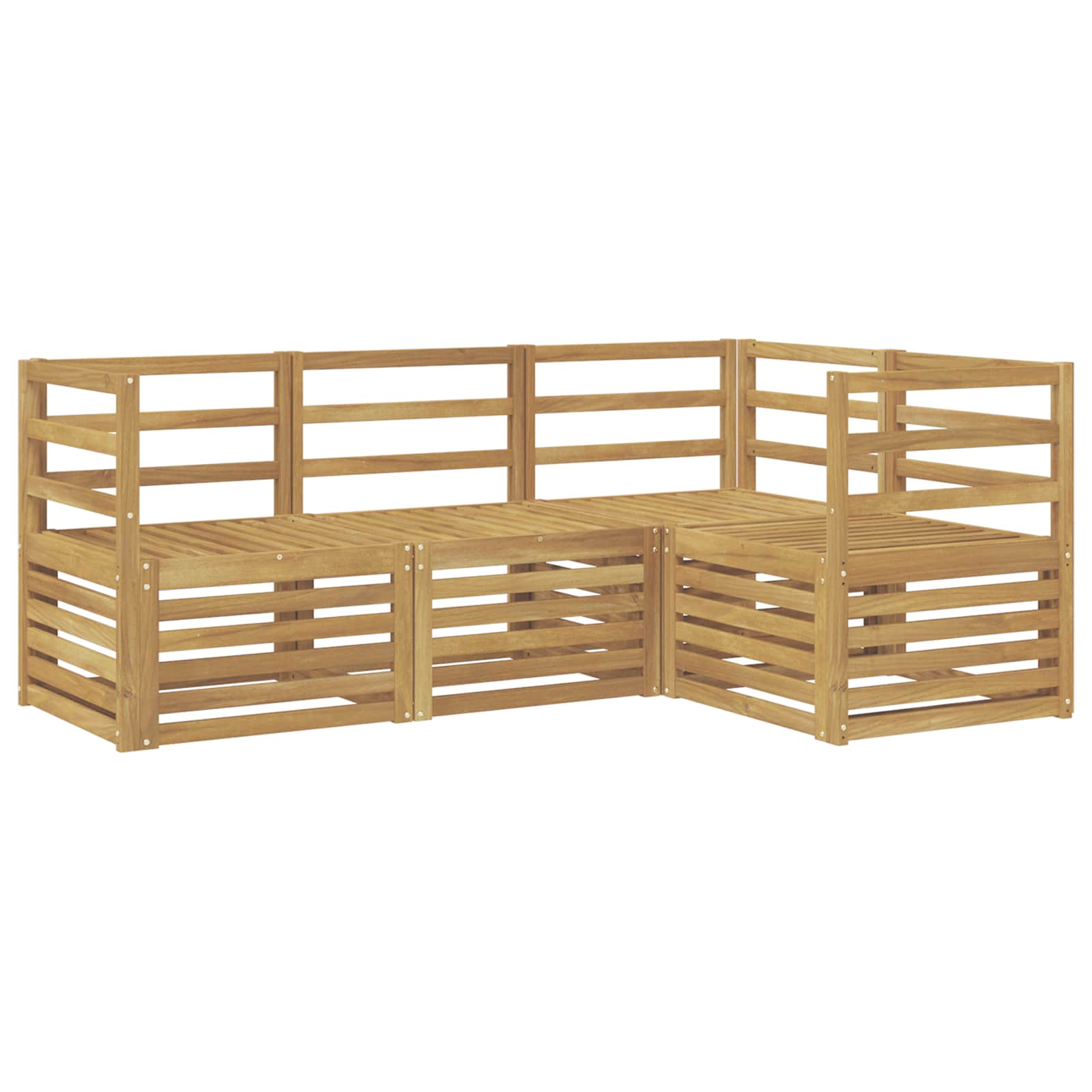 Σετ Καναπέ 4 pcs Λευκό 185,5 x 126,5 x 73 εκ - Pakobazaar