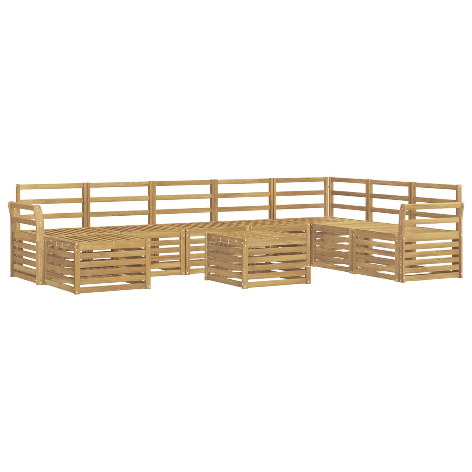 Σετ Καναπέ Στερεό Ξύλο Ακακίας - Pakobazaar