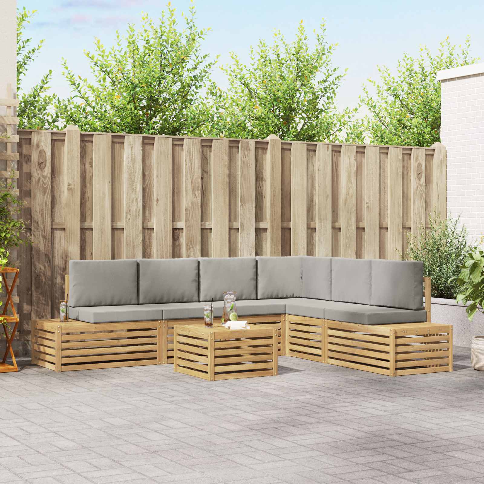 Σετ Καναπέ 6 Τεμάχιο 59 x 59 x 37 εκ - Pakobazaar