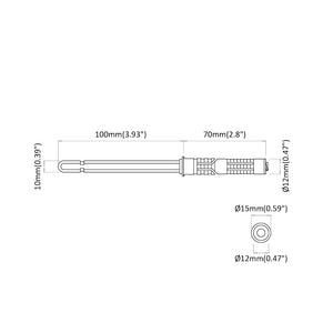 Βραχίονες Floating Shelf 12 Μπεζ Ø10 x 170 mm Ατσάλι