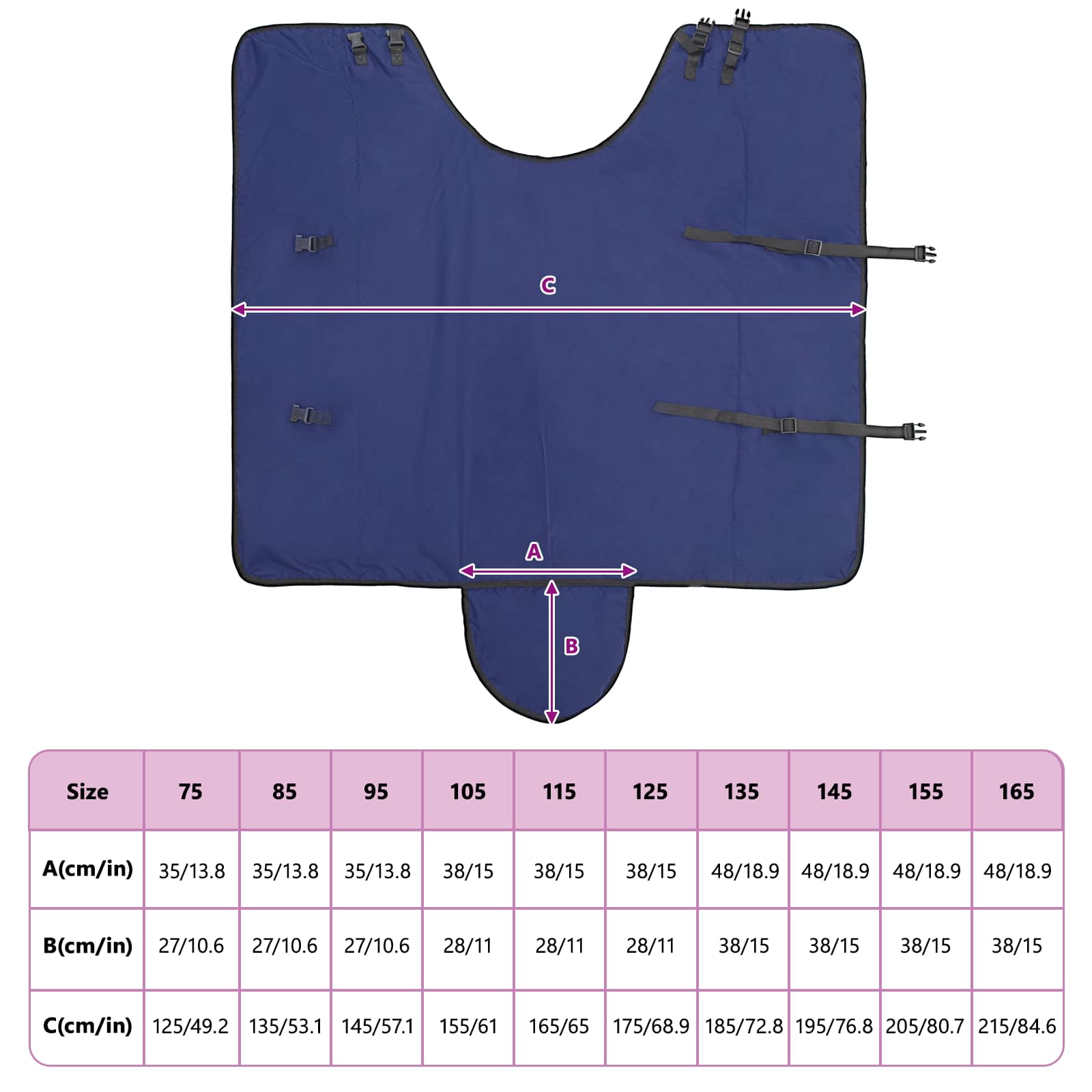 Σαμάρι Ίππου Σκούρο πράσινο και μαύρο 155 cm Πολυεστέρας