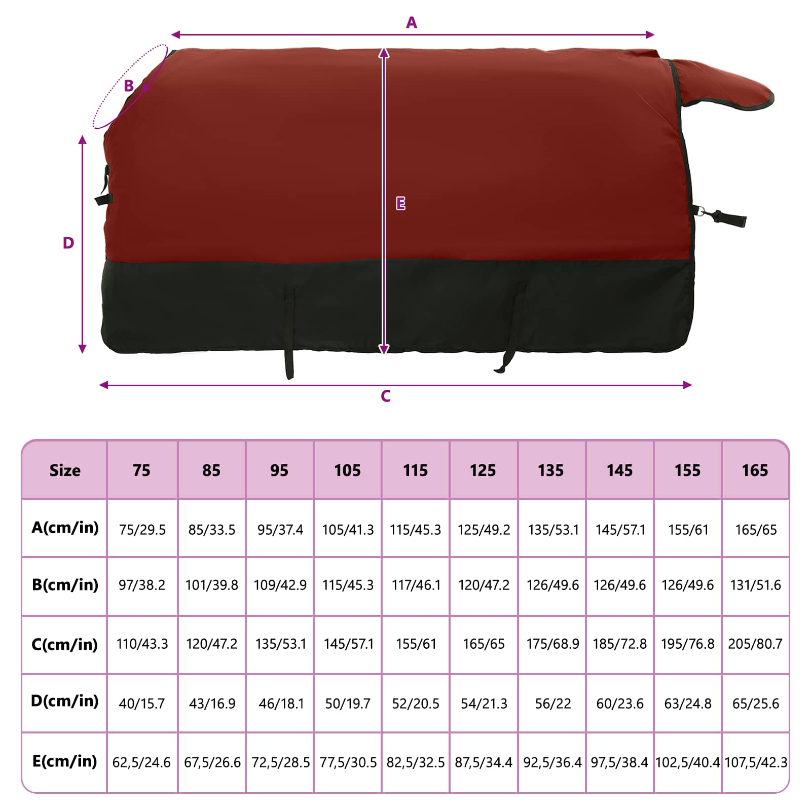Σαμάρι Ίππου Σκούρο πράσινο και μαύρο 165 cm Πολυεστέρας