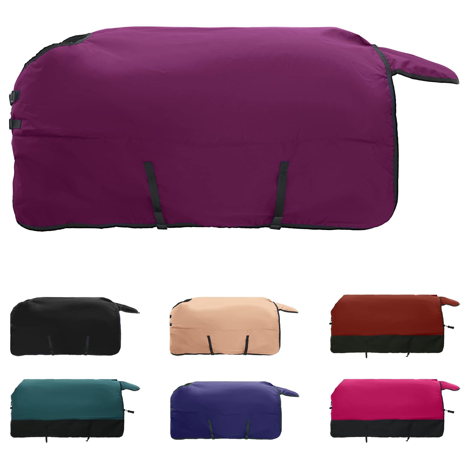 Σαμάρι Ίππου Σκούρο πράσινο και μαύρο 75 cm Πολυεστέρας