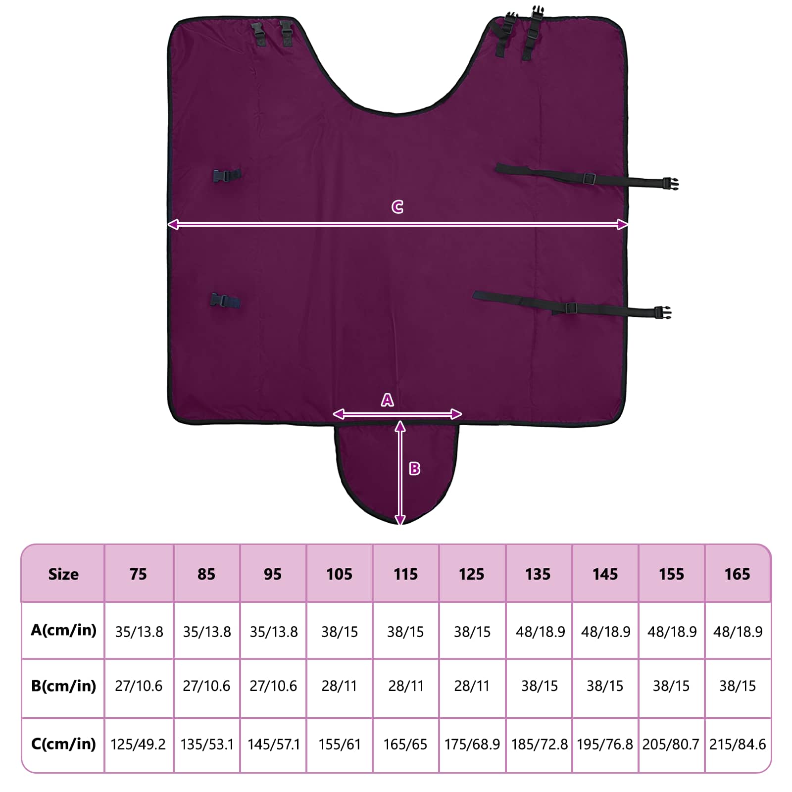 Σαμάρι Ίππου Σκούρο πράσινο και μαύρο 165 cm Πολυεστέρας