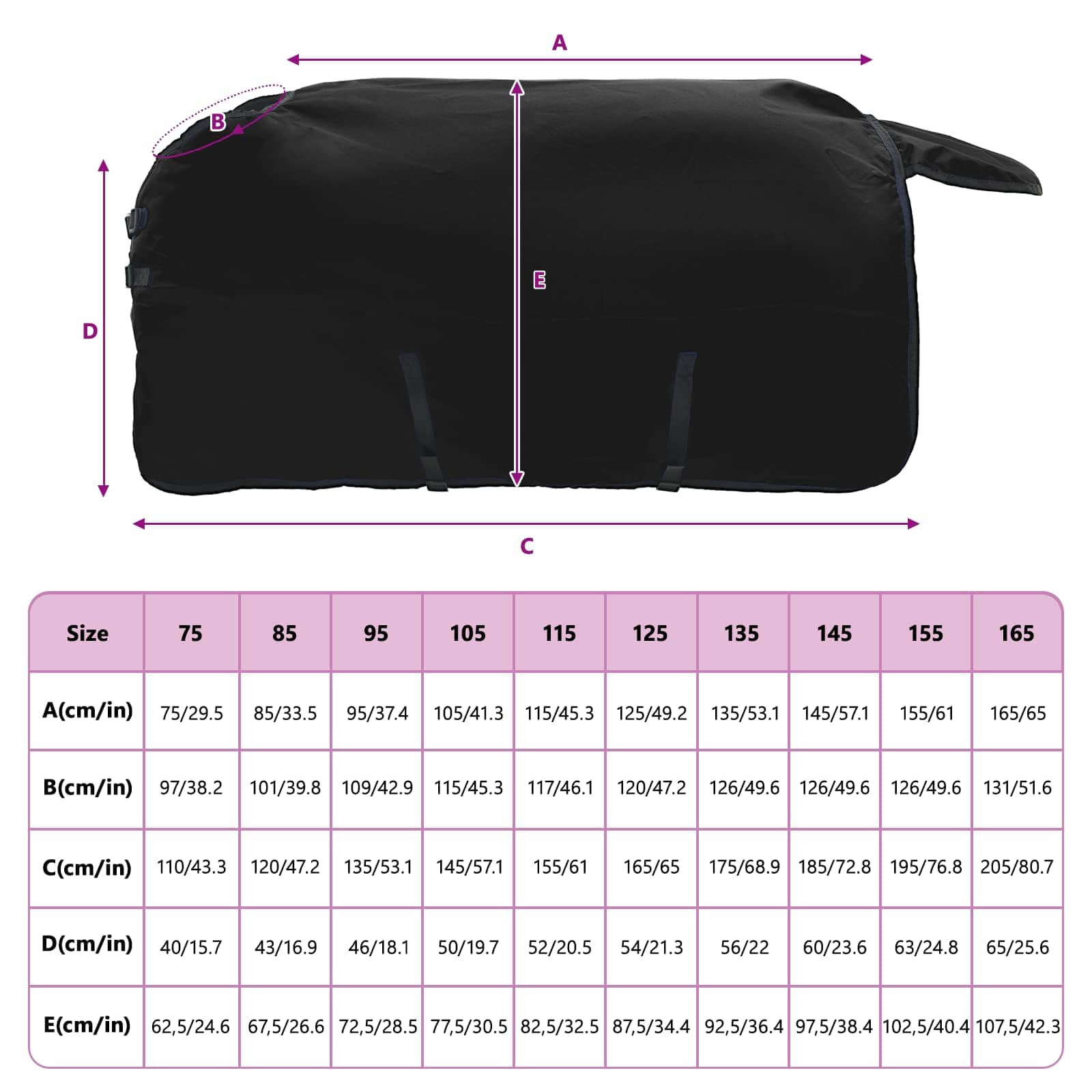 Σαμάρι Ίππου Σκούρο πράσινο και μαύρο 165 cm Πολυεστέρας