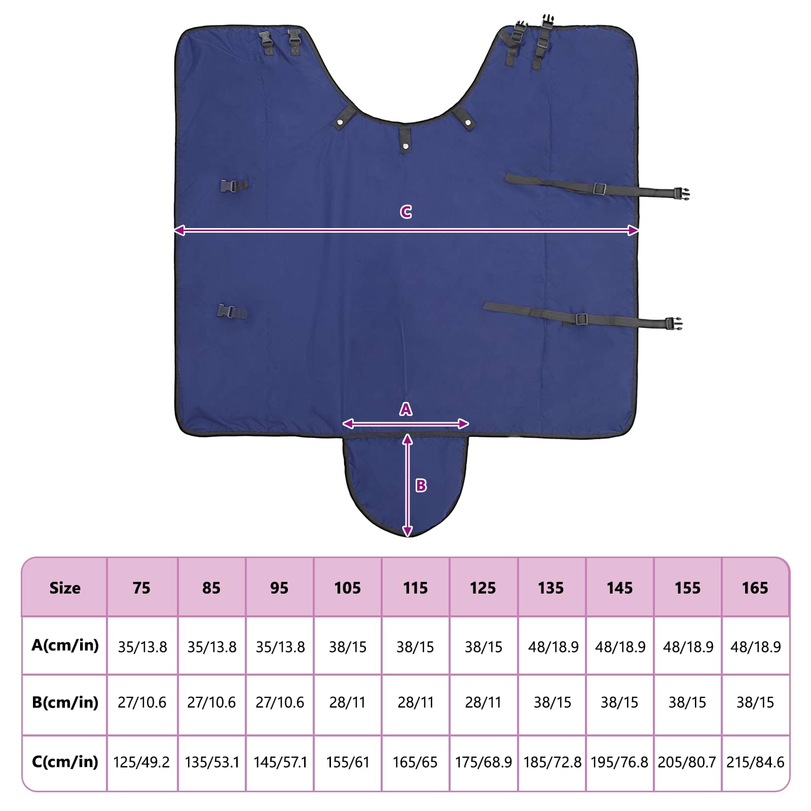 Σαμάρι Ίππου Σκούρο πράσινο και μαύρο 135 cm Πολυεστέρας