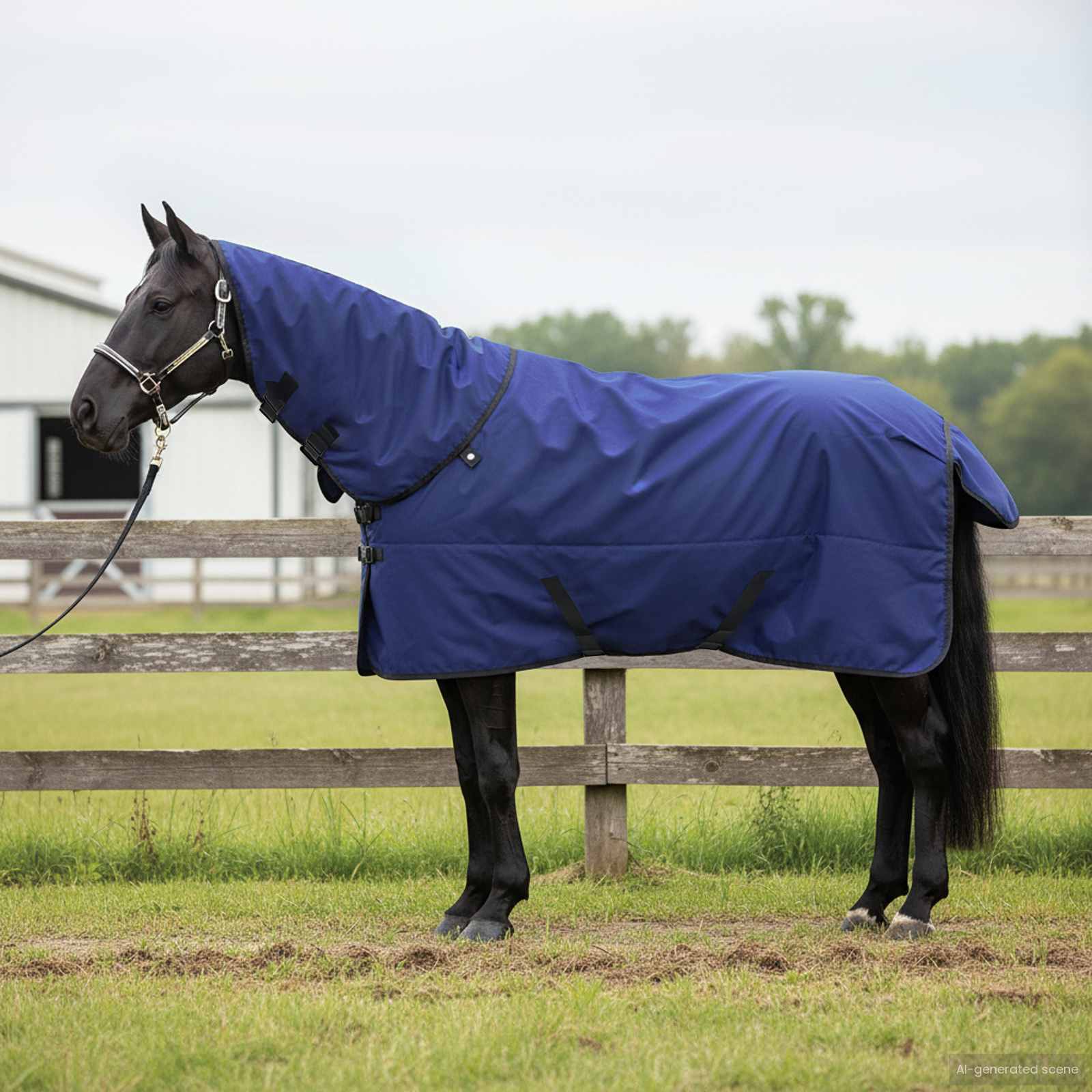 Σαμάρι Ίππου Σκούρο πράσινο και μαύρο 165 cm Πολυεστέρας