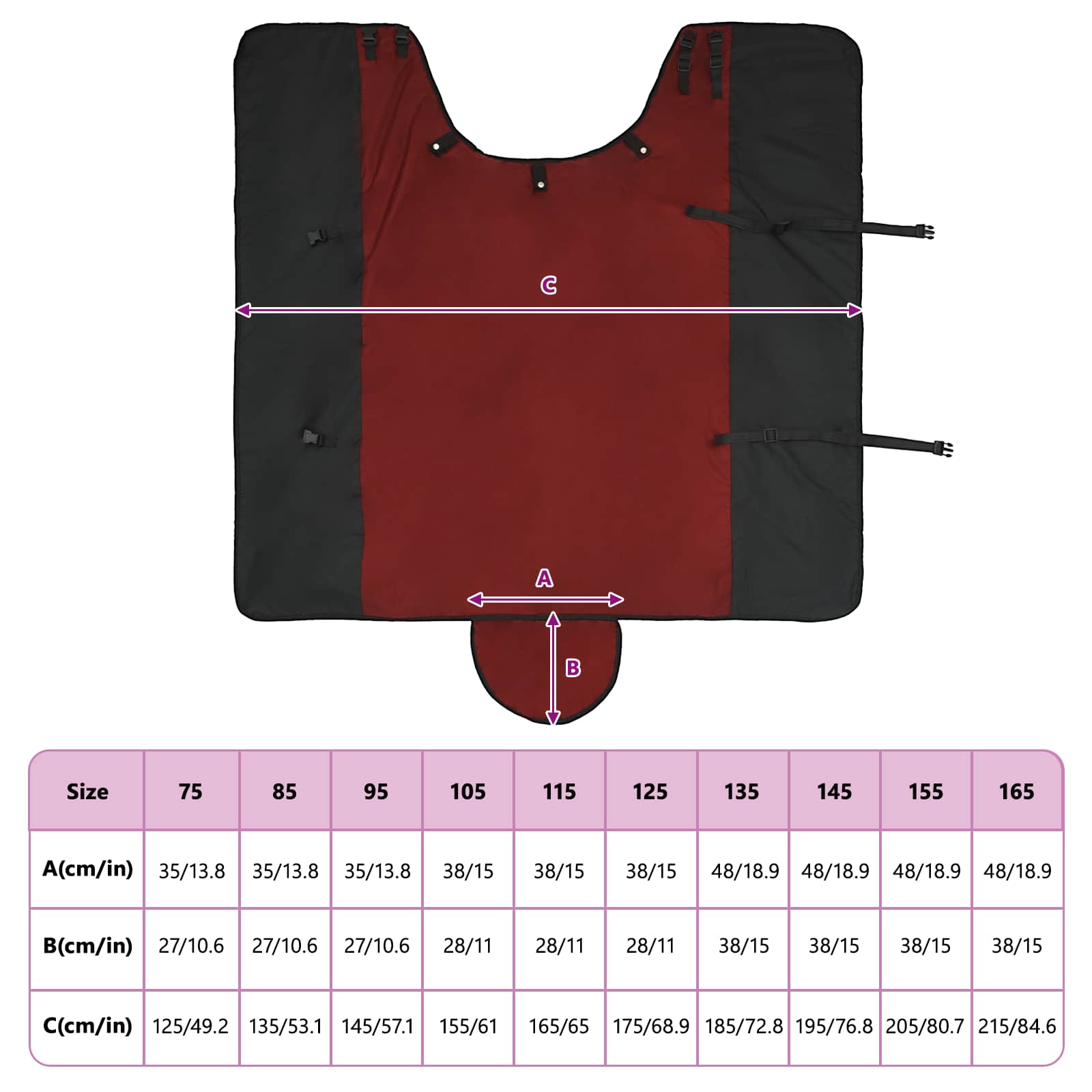 Σαμάρι Ίππου Σκούρο πράσινο και μαύρο 145 cm Πολυεστέρας