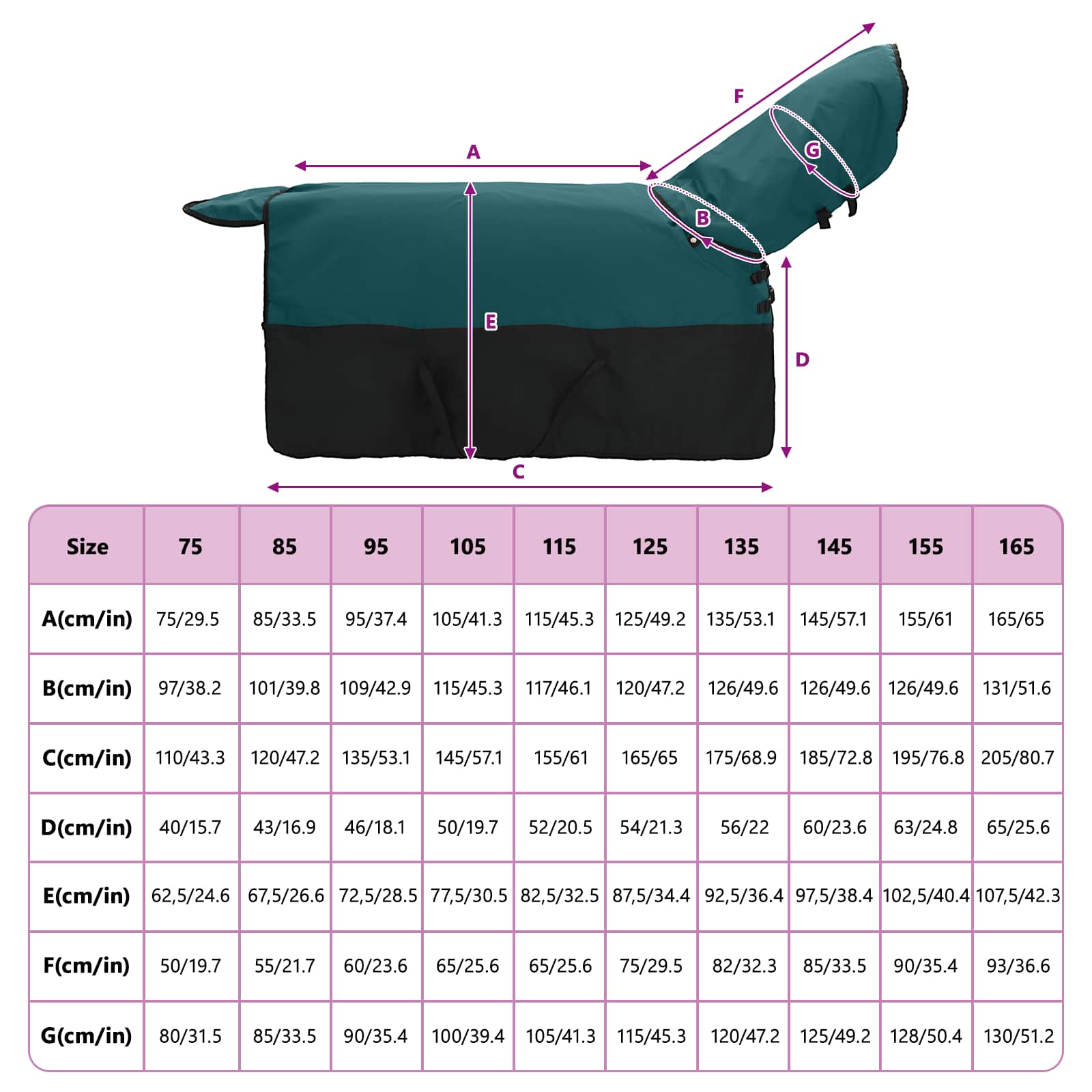 Σαμάρι Ίππου Σκούρο πράσινο και μαύρο 95 cm Πολυεστέρας