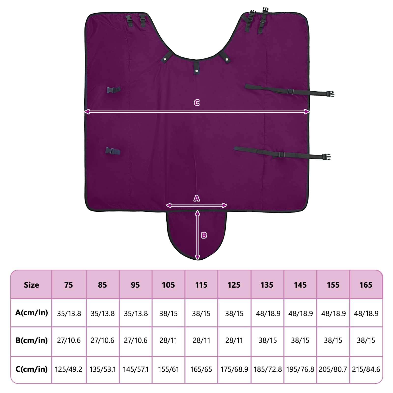 Σαμάρι Ίππου Σκούρο πράσινο και μαύρο 125 cm Πολυεστέρας