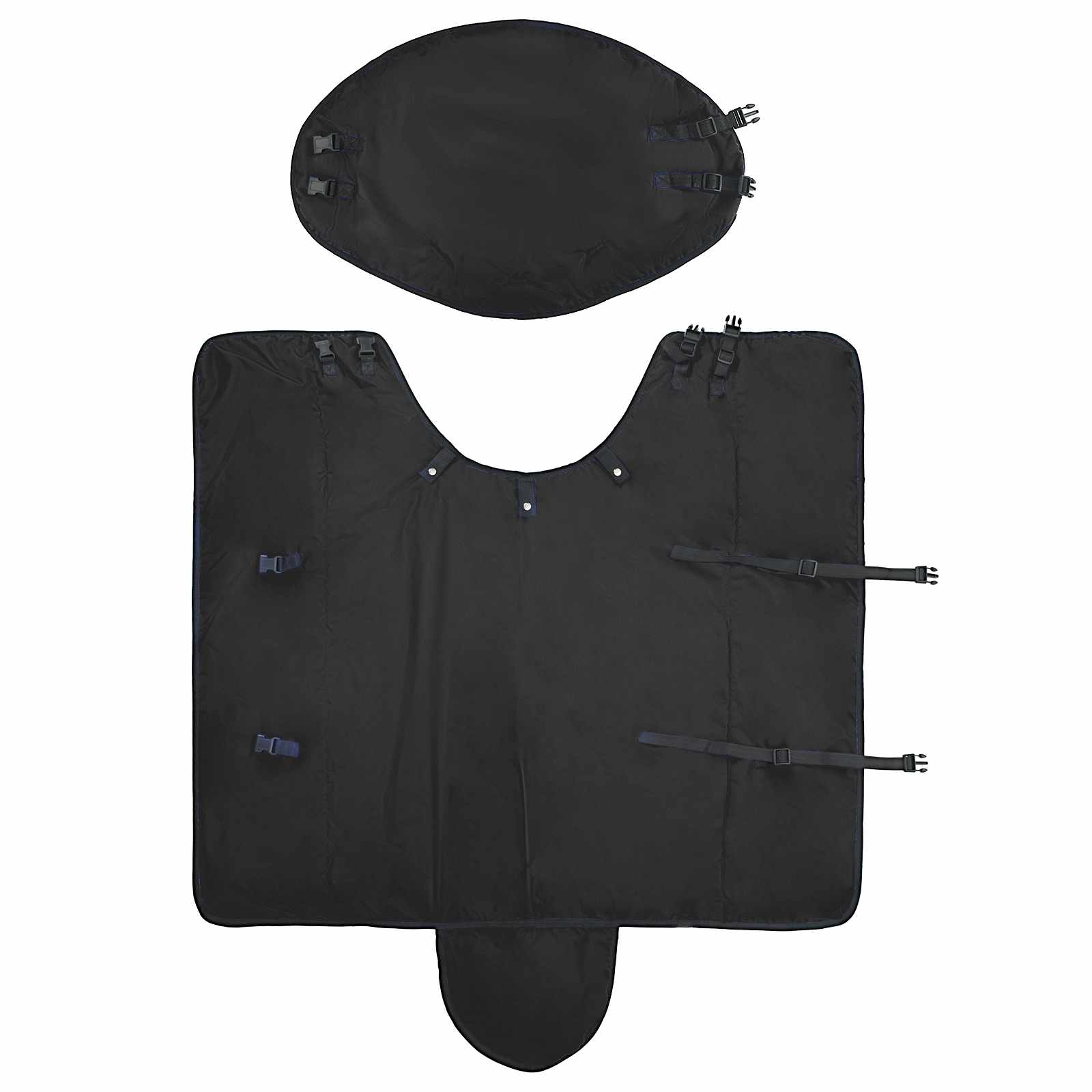 Σαμάρι Ίππου Σκούρο πράσινο και μαύρο 135 cm Πολυεστέρας