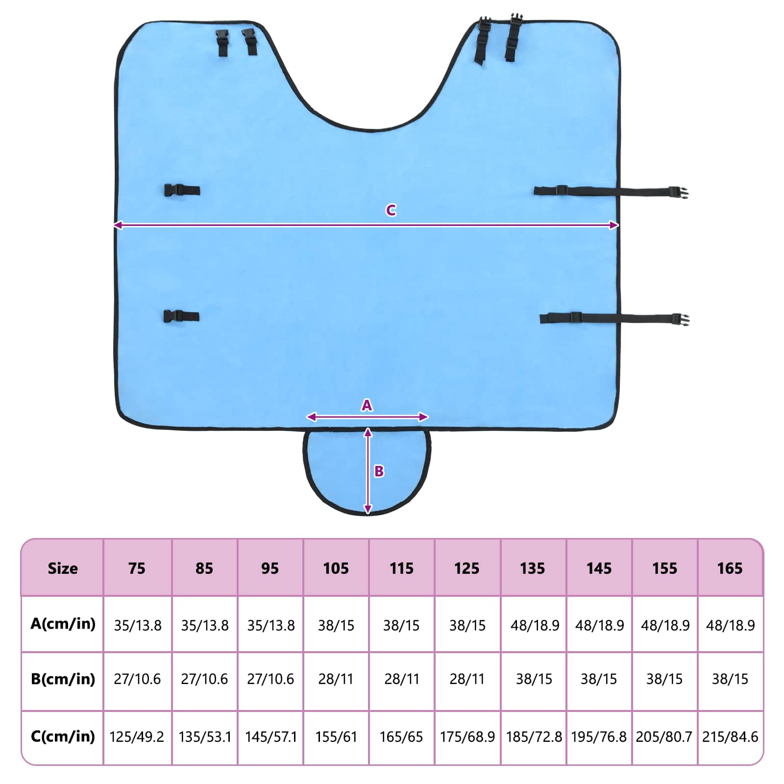 Σαμάρι Ίππου Σκούρο Aqua Πολυεστέρας