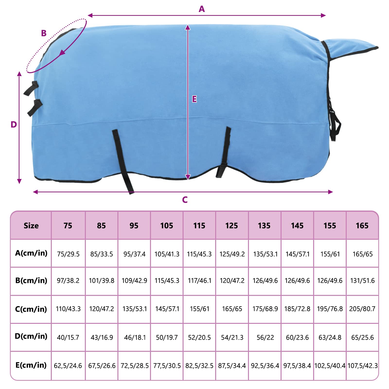 Σαμάρι Ίππου Σκούρο Aqua Πολυεστέρας