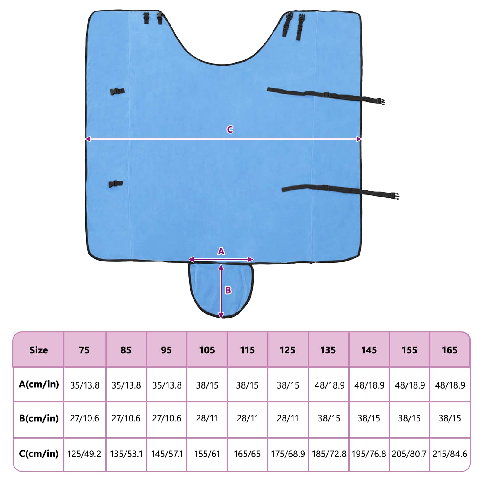 Σαμάρι Ίππου Σκούρο Aqua Πολυεστέρας