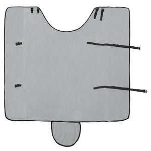 Σαμάρι Ίππου Φωτεινό γκρι και ροζ 135 cm Πολυεστερική Φλις