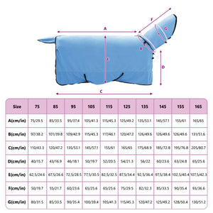 Σαμάρι Ίππου Σκούρο Aqua 135 cm Πολυεστερική Φλις