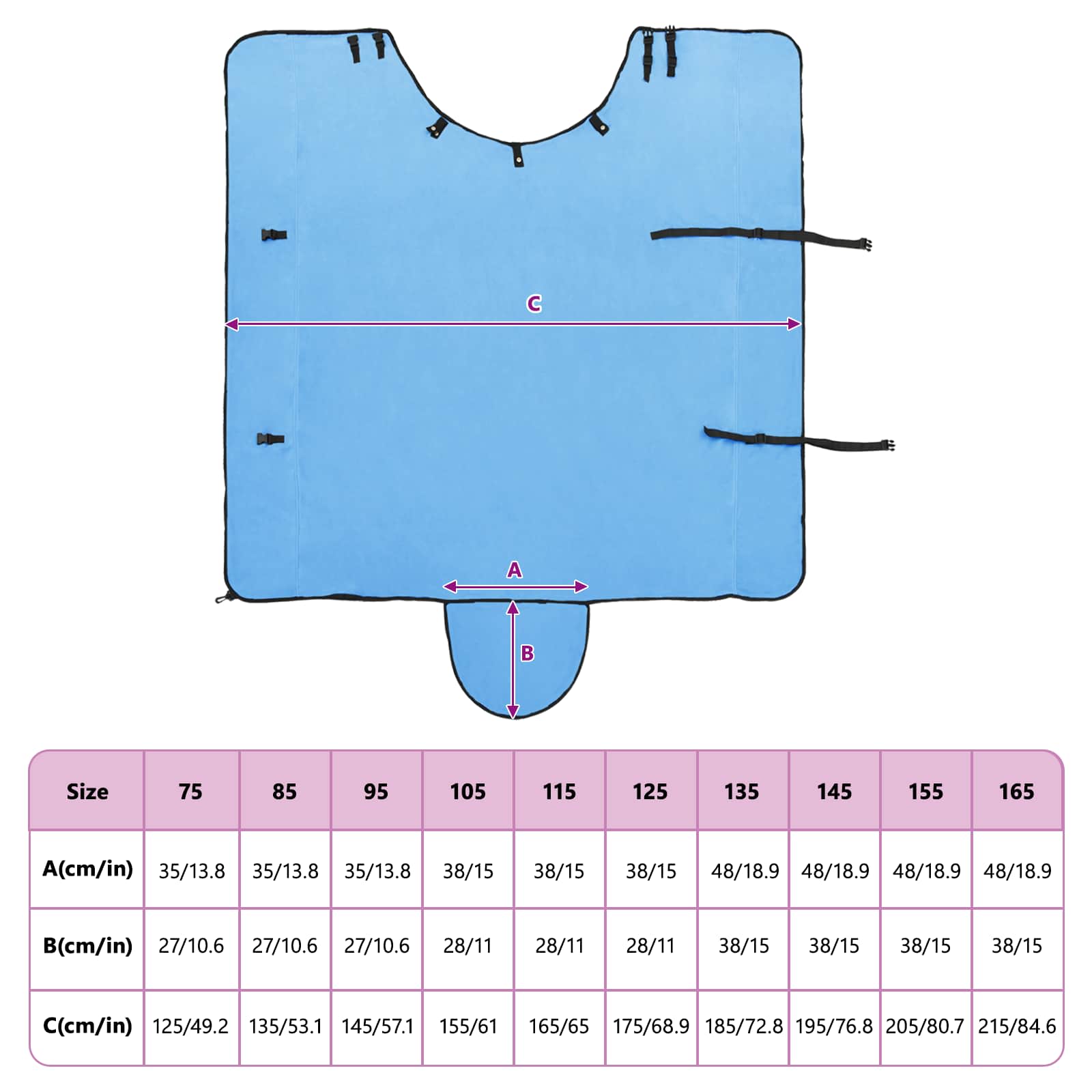 Σαμάρι Ίππου Σκούρο Aqua Πολυεστέρας