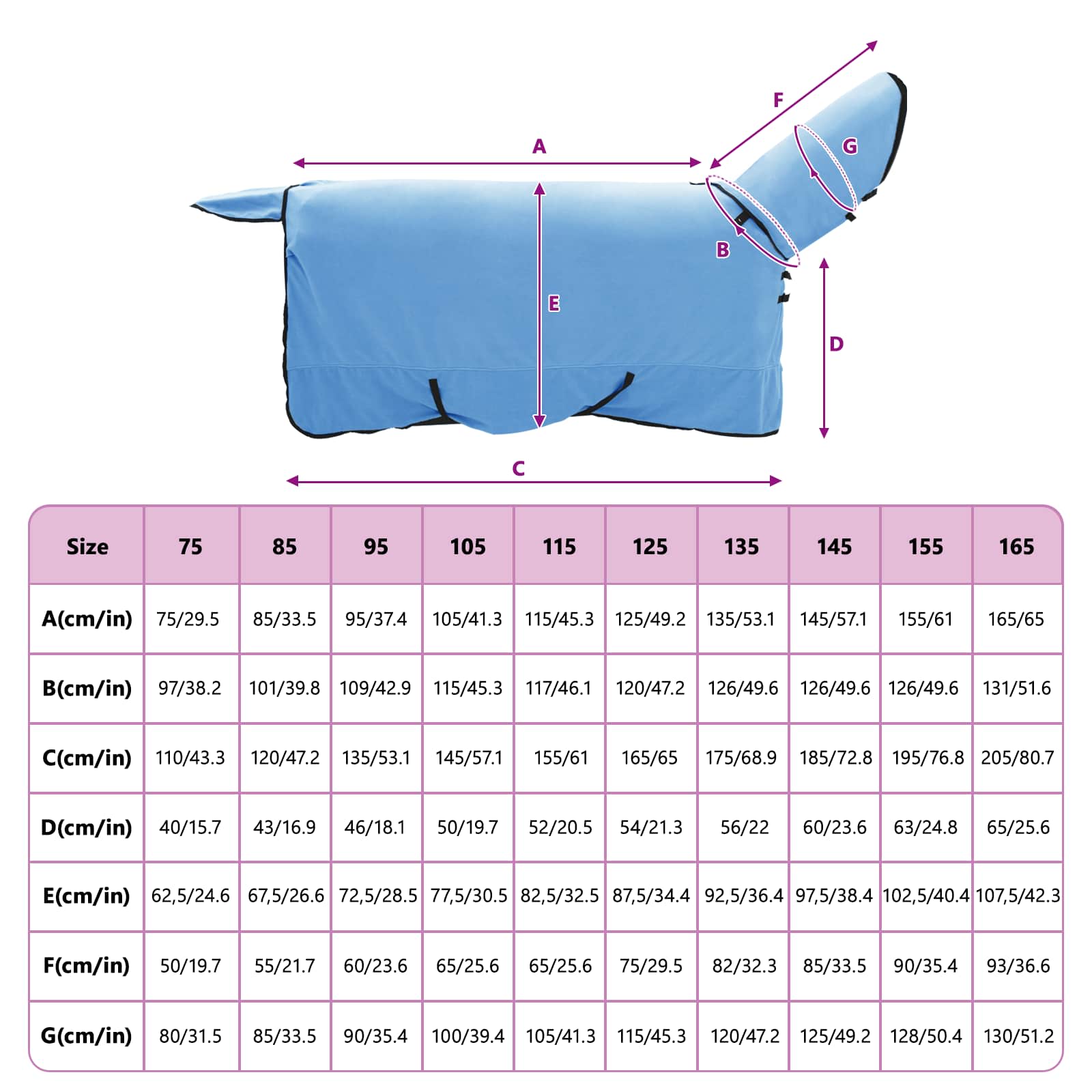 Σαμάρι Ίππου Σκούρο Aqua 165 cm Πολυεστέρας