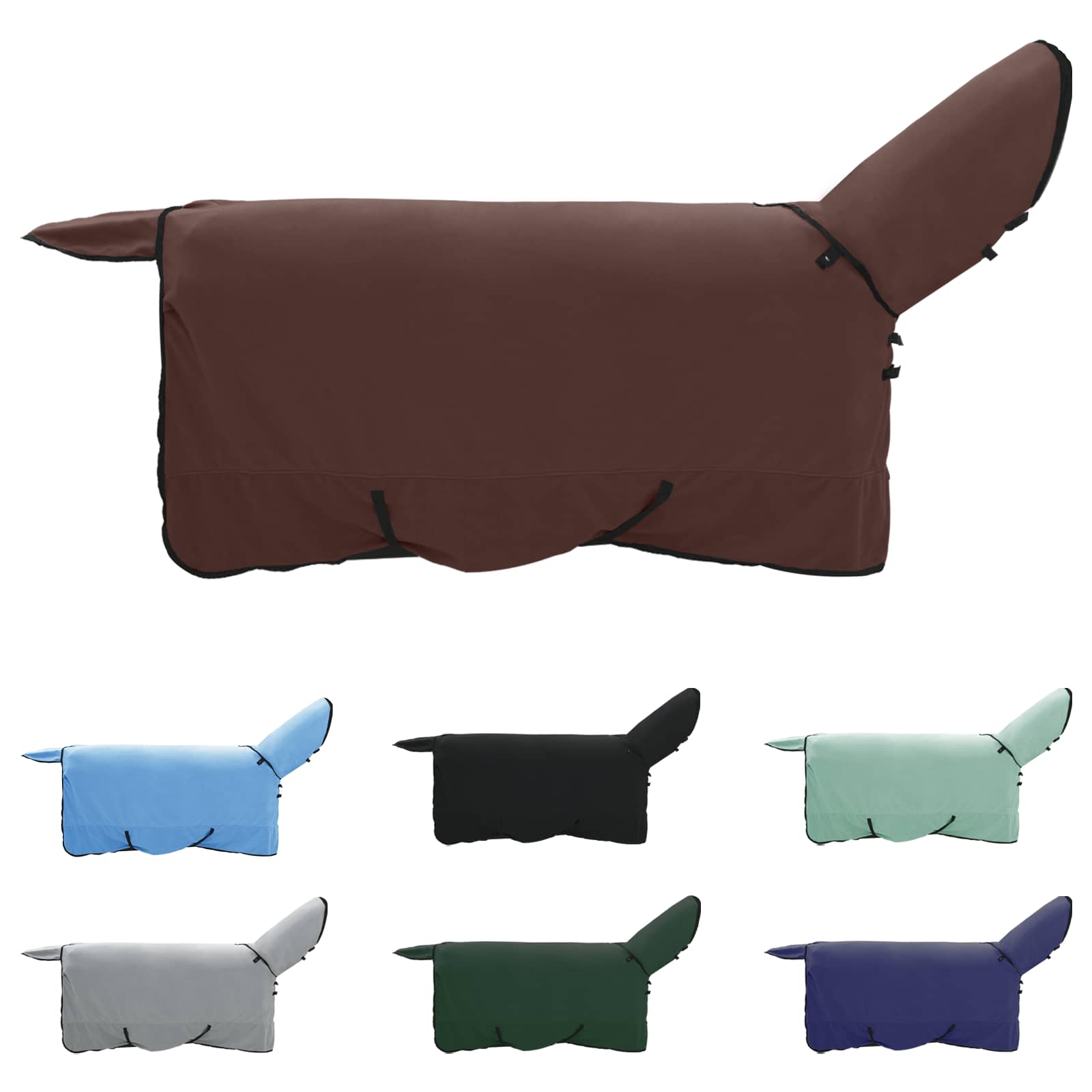 Σαμάρι Ίππου Πλήρης Σκούρος Καφέ 145 cm Πολυεστέρας