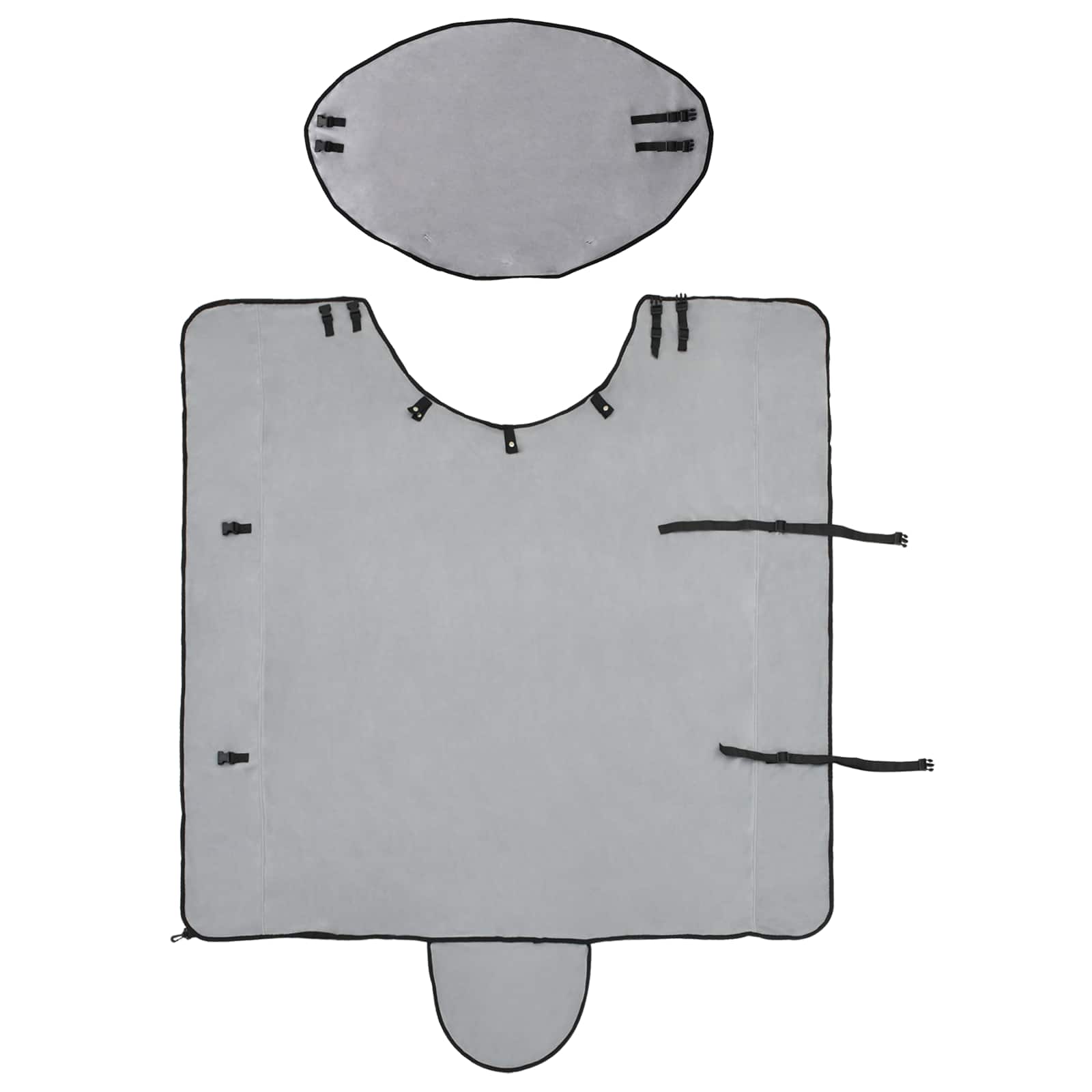 Σαμάρι Ίππου Φωτεινό γκρι και ροζ Πολυεστέρας