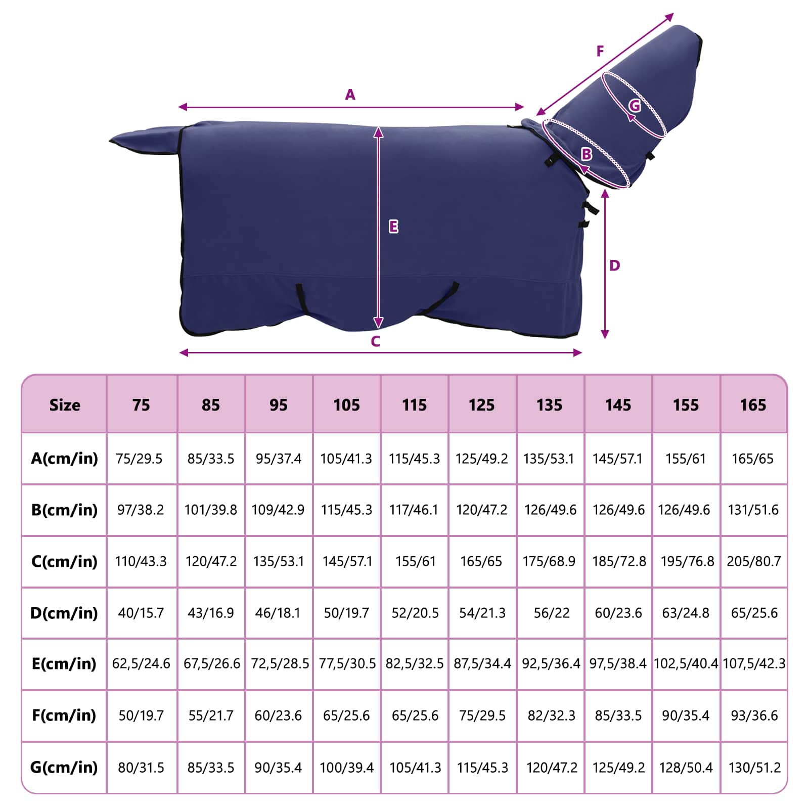 Σαμάρι Ίππου Σκούρο μπλε Πολυεστέρας