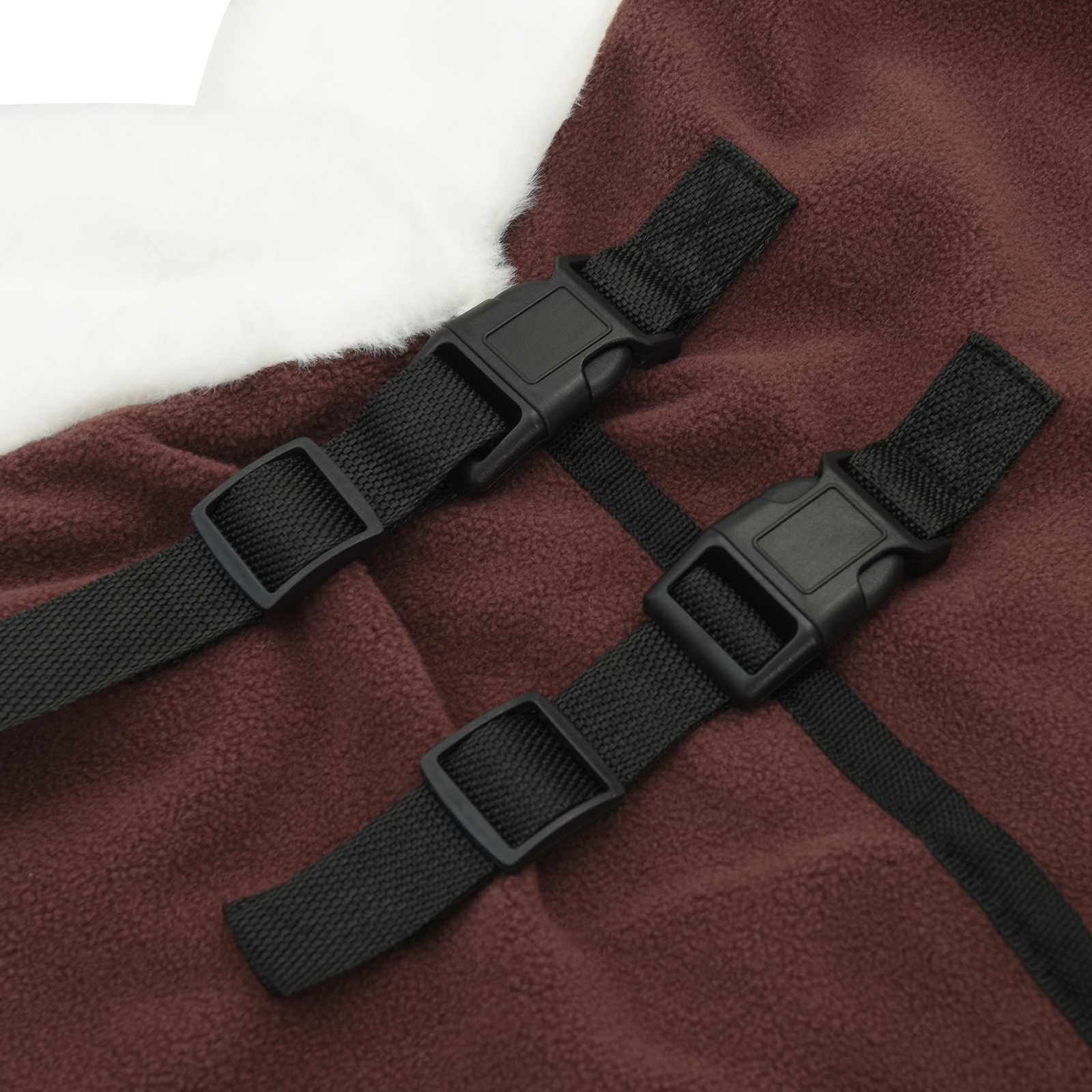 Σαμάρι Ίππου Πλήρης Σκούρος Καφέ 105 cm Πολικές φλις