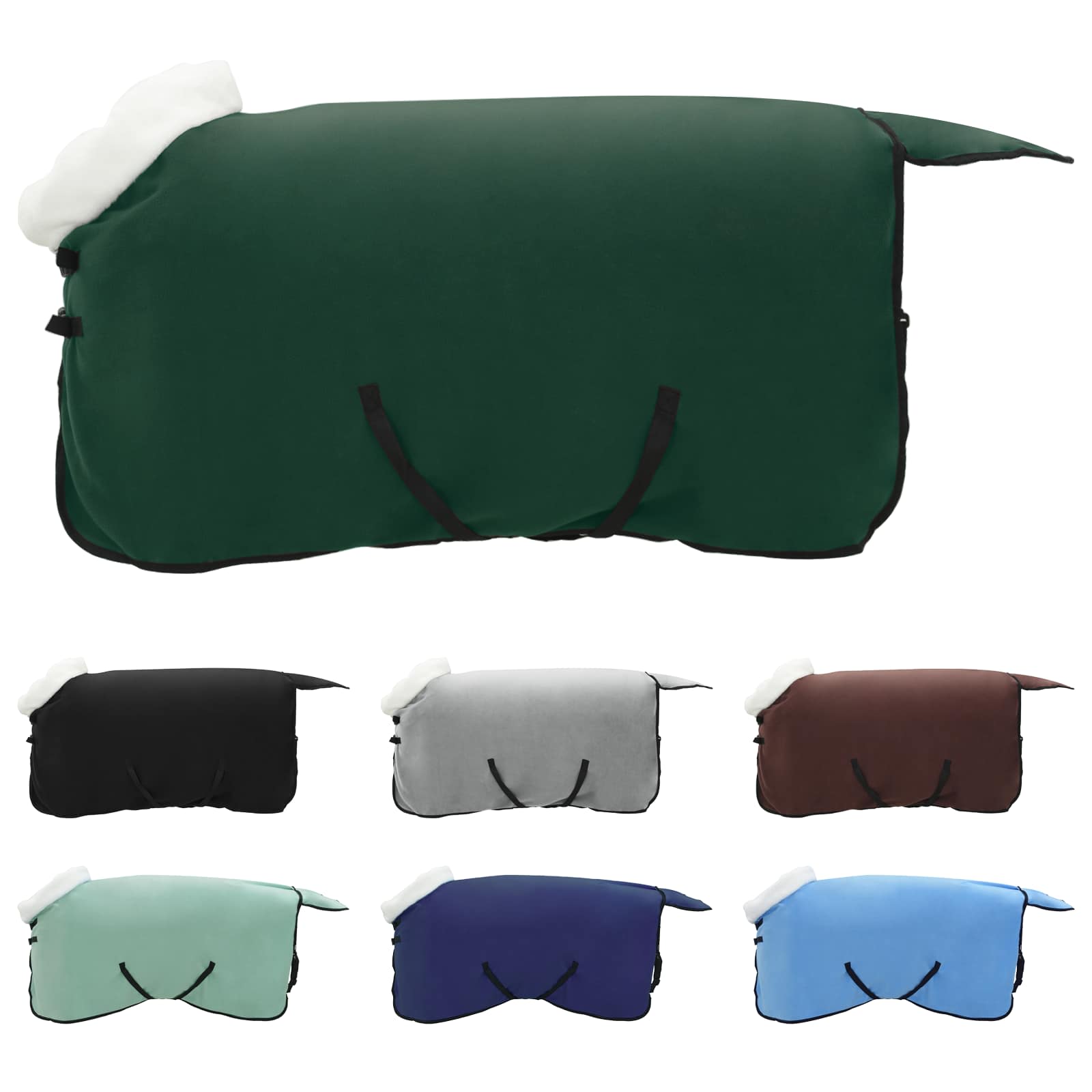 Σαμάρι Ίππου Σκούρο πράσινο 115 cm Πολικές φλις