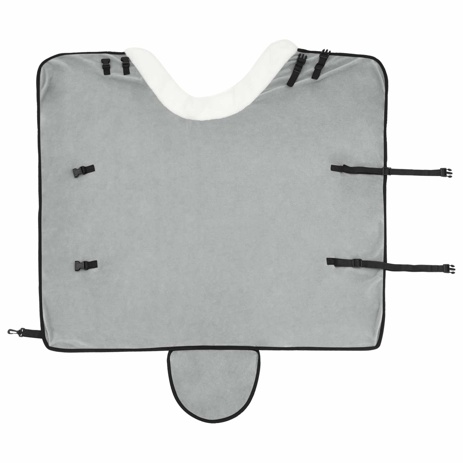 Σαμάρι Ίππου Πλήρες Ανοιχτό Γκρι 75 cm Πολικές φλις