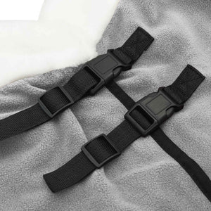Σαμάρι Ίππου Πλήρες ανοιχτό γκρι 115 cm Πολικές φλις