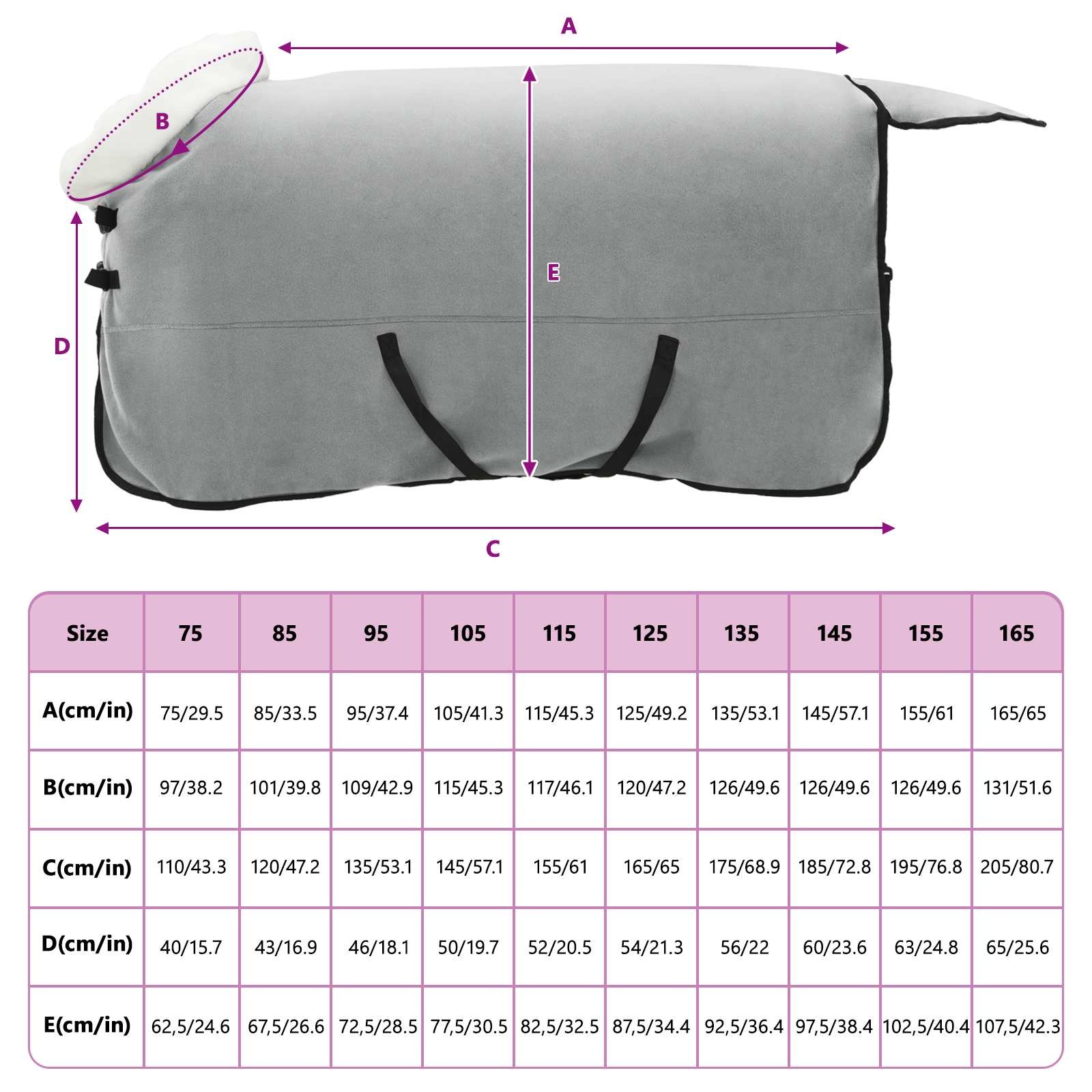 Σαμάρι Ίππου Σκούρο πράσινο 145 cm Πολικές φλις