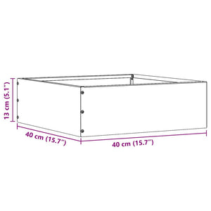 Περίγραμμα γκαζόν 40 x 40 x 13 cm Ατσάλι Μαύρο