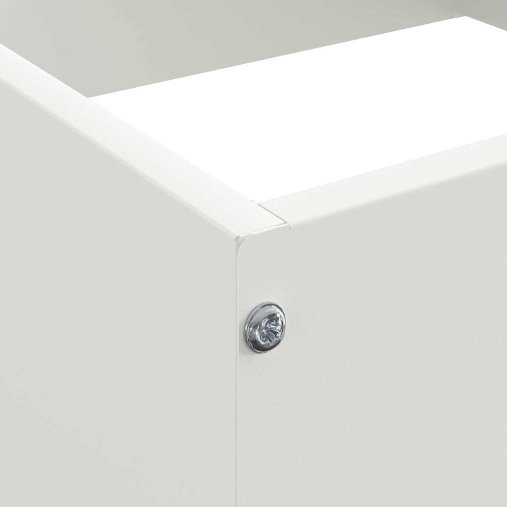Περίγραμμα γκαζόν 6 pcs Λευκό 40 x 40 x 13 cm Ατσάλι