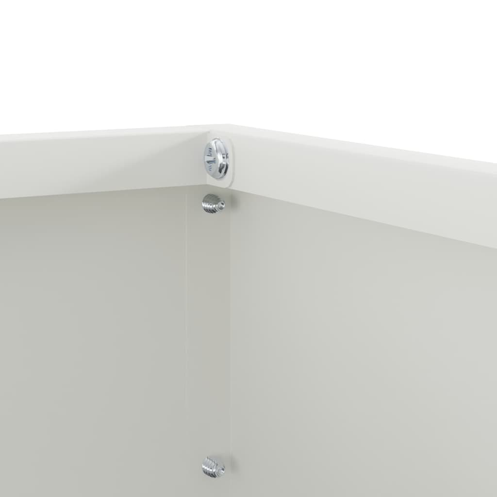 Περίγραμμα γκαζόν 6 pcs Λευκό 40 x 40 x 13 cm Ατσάλι