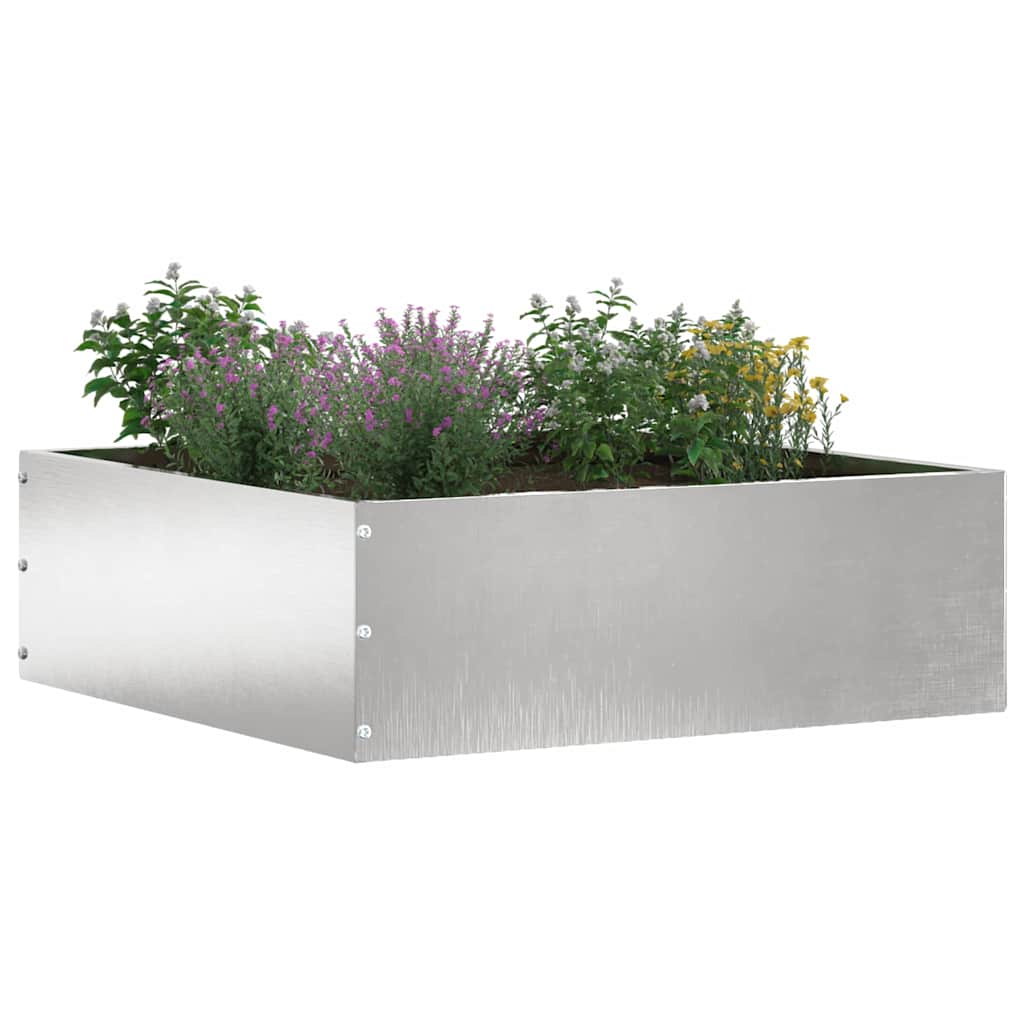 Περίγραμμα γκαζόν 6 pcs Ασημί 40 x 40 x 13 cm Ανοξείδωτο ατσάλι