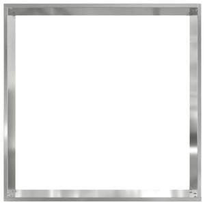 Περίγραμμα γκαζόν 40 x 40 x 13 cm Γαλβανισμένος Χάλυβας Ασημί
