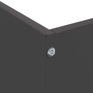 Περίγραμμα γκαζόν 50 x 50 x 13 εκ Ατσάλι Μαύρο