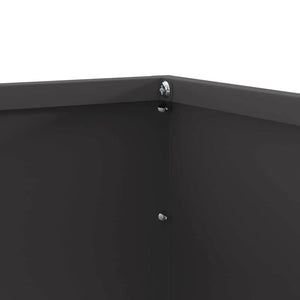 Περίγραμμα γκαζόν 6 τμχ. 50 x 50 x 13 εκ Ατσάλι Μαύρο