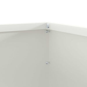 Περίγραμμα γκαζόν 50 x 50 x 13 εκ Ατσάλι Λευκό