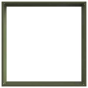 Περίγραμμα γκαζόν 50 x 50 x 13 εκ Ατσάλι Λαδί