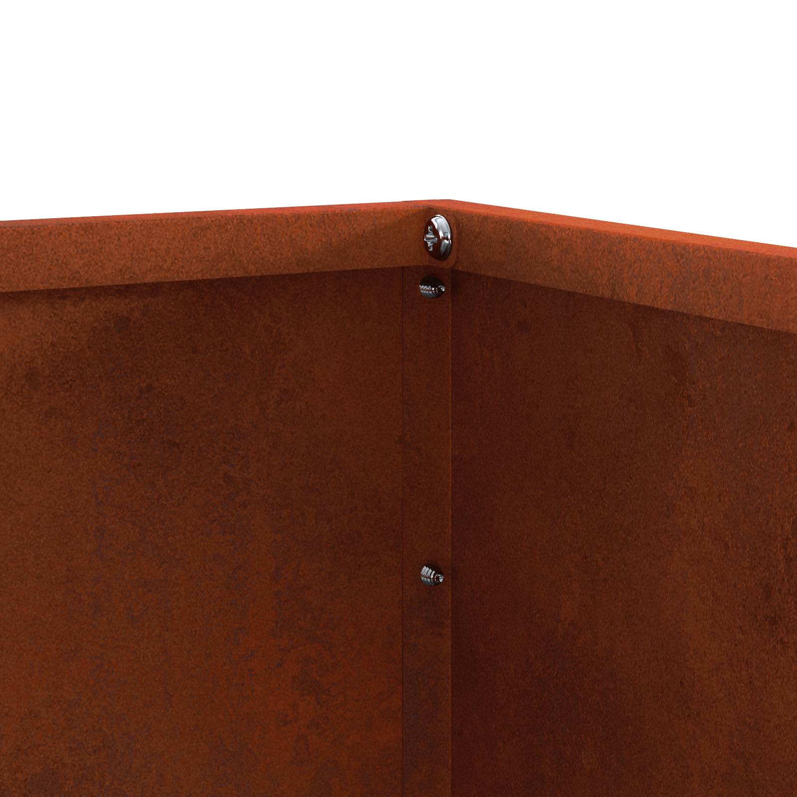 Περίγραμμα γκαζόν Σκ rusty 50 x 50 x 13 εκ