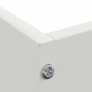 Περίγραμμα γκαζόν 6 τμχ. 60 x 60 x 13 εκ Ατσάλι Λευκό