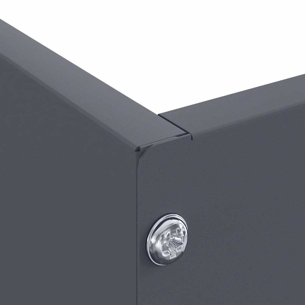 Περίγραμμα γκαζόν Ανθρακί 60 x 60 x 13 εκ Ατσάλι