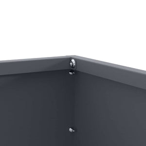 Περίγραμμα γκαζόν 60 x 60 x 13 εκ Ατσάλι Ανθρακί